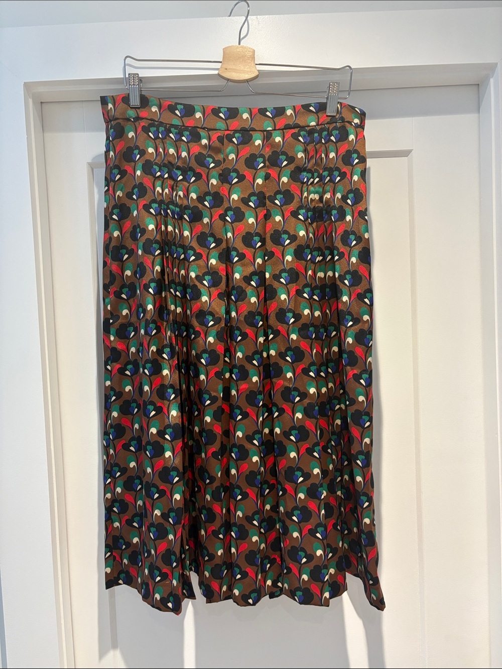 BNWT Zara Multicolor Pleated Midi Skirt